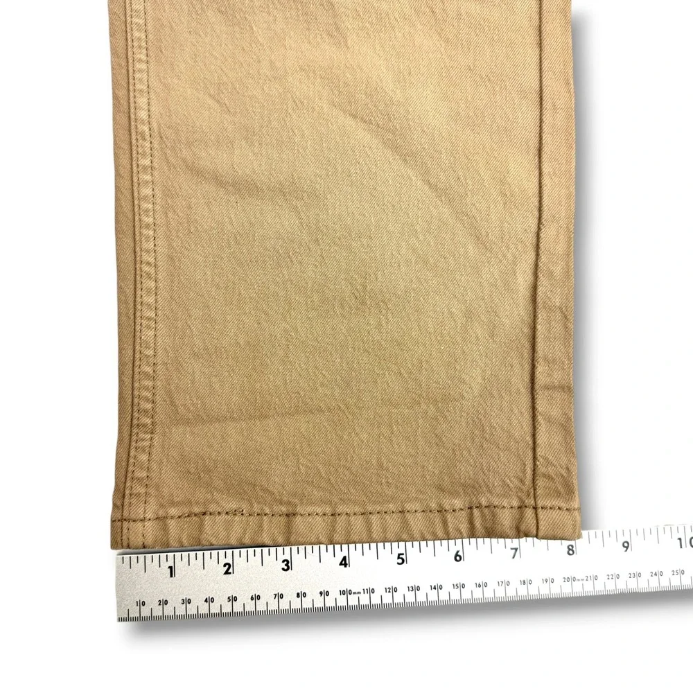Levis 505 Regular Fit Stretch Pants Mens 34x34 Tan Khaki Straight Leg 005052210